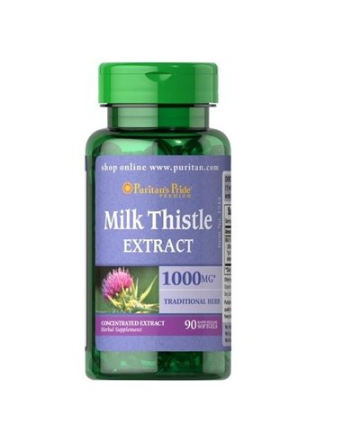 Milk Thistle Extract 1000 mg, 90 softgels