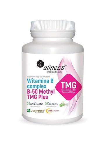 Vitamina B Complex B-50 Methyl TMG PLUS, 100 caps.