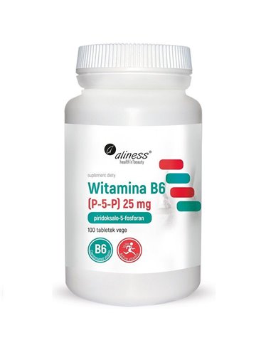 Vitamin B6 (P-5-P) 25 mg, 100 tablets