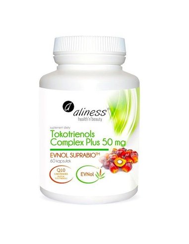 Vitamin E Tokotrienols Complex Plus 50mg Tokotrienols Q10, 60 caps.
