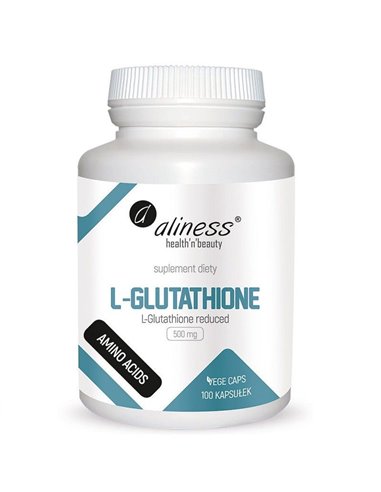 L-Glutathione reduced 500 mg, 100 Vege caps.