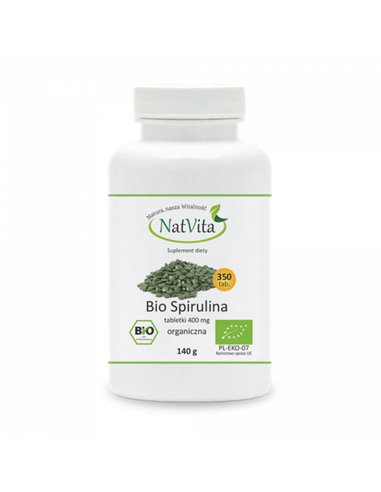 Spirulina 400 mg, 350 tablets