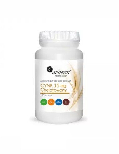 Zinc chelated 15mg, 100 tablets