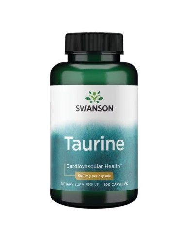 Taurine 500 mg, 100 capsules
