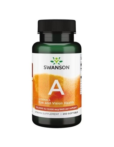 Vitamin A 10000 IU 250 softgels (Swanson)