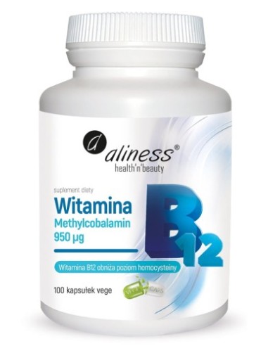 Vitamin B12 Methylcobalamin 950µg, 100 caps