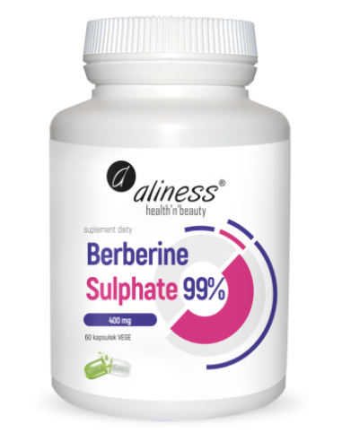 Berberine Sulphate 99% 400 mg, 60 vege caps